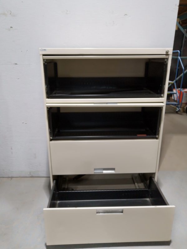 Classeur 4 tiroirs beige Lincora