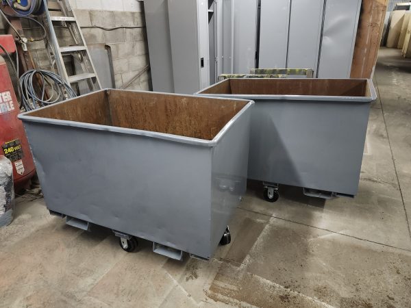 Bac en métal en acier reconditionné