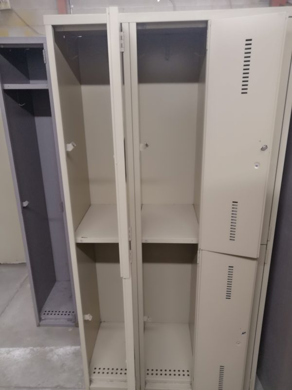 Casier 6 demi-portes Beige