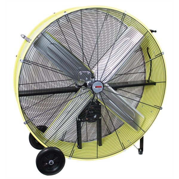 Ventilateur Industriel Tambour VEVOR 76cm - 3 Vitesses, Débit 13000 CFM, Inclinaison 360°, Roulettes, Pour Atelier/entrepôt